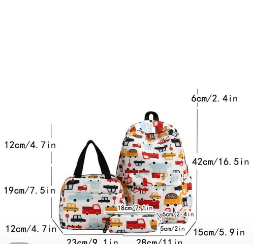 طقم شنطه ظهر 3 قطع