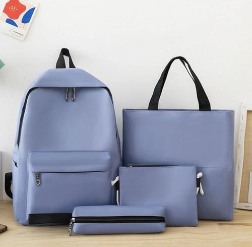 طقم شنطه مدرسيه ظهر 4 قطع- مع امكانيه كتابه الاسم