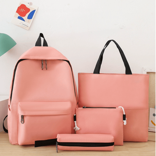 طقم شنطه مدرسيه ظهر 4 قطع- مع امكانيه كتابه الاسم