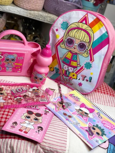 شنطه اطفال 6 قطع من Rainbow max روضه