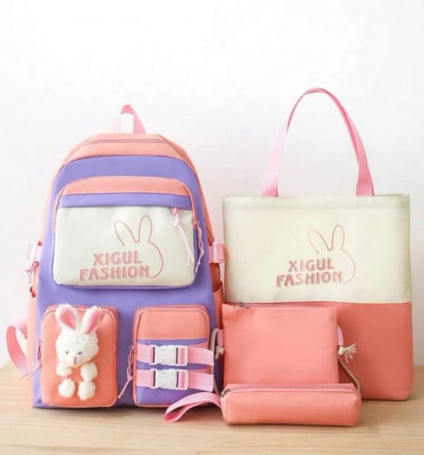 طقم شنط مدرسية بخامه قويه 4 قطع