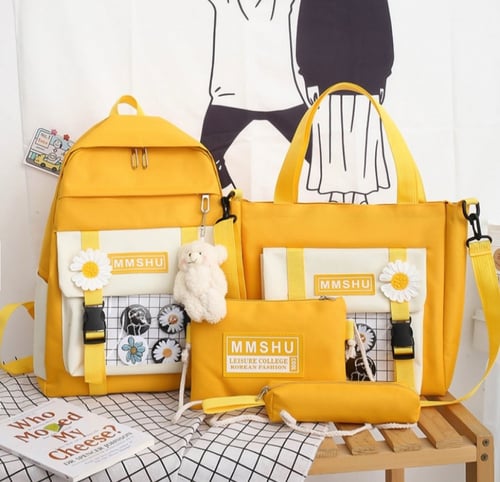 طقم شنطه ظهر خامه قويه