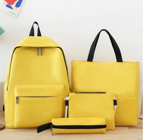 طقم شنطه مدرسيه ظهر 4 قطع- مع امكانيه كتابه الاسم