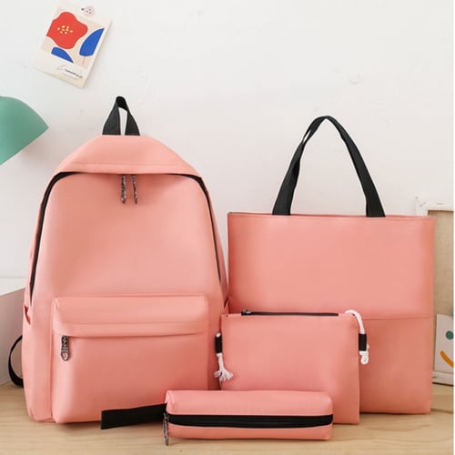 طقم شنطه مدرسيه ظهر 4 قطع- مع امكانيه كتابه الاسم