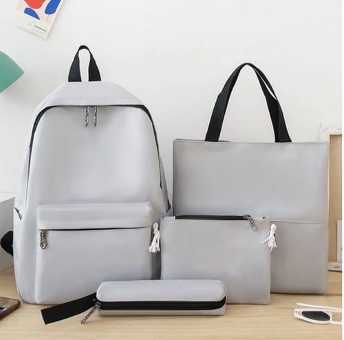 طقم شنطه مدرسيه ظهر 4 قطع- مع امكانيه كتابه الاسم