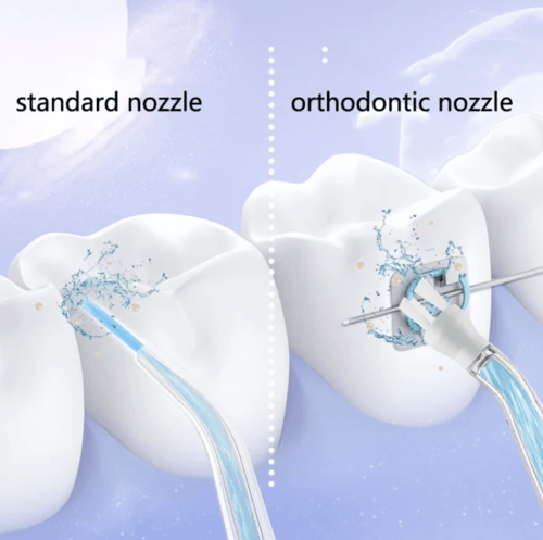 جهاز تنظيف الأسنان بالماء ,اللاسلكي أربع رؤوس و ثل...