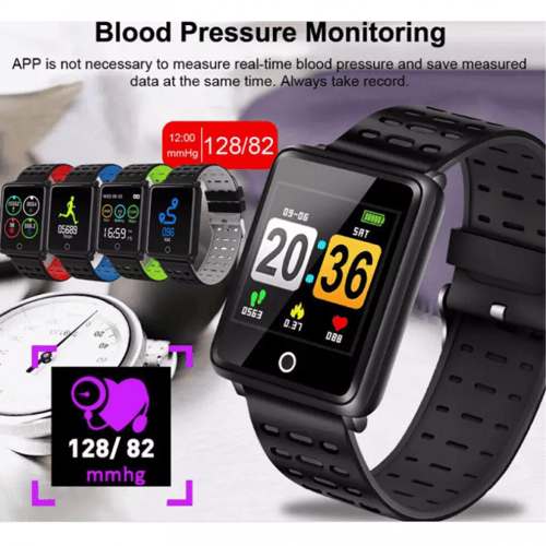 الساعه الذكيه موديل F5 بشاشه ملونه مقاس 1.44 بوصه...