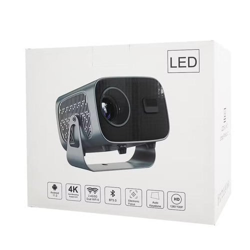 جهاز عرض ذكي محمول بنظام Android 11، يدعم 4K وWiFi...