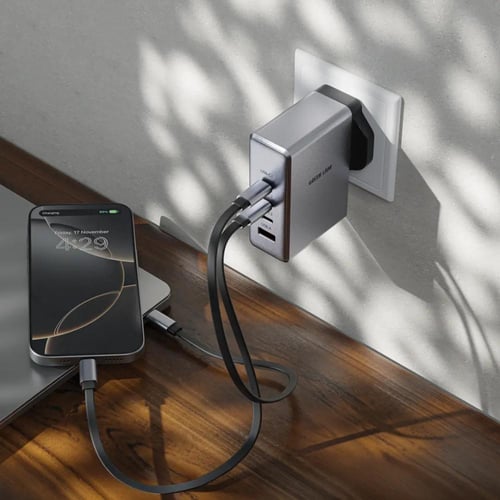 شاحن حائط Green Lion GaN Premium UK Plug بقوة 100...