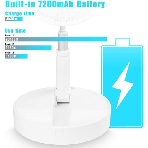 مروحة AICase Stand Fan قابلة للطي مع بطارية 7200mA...