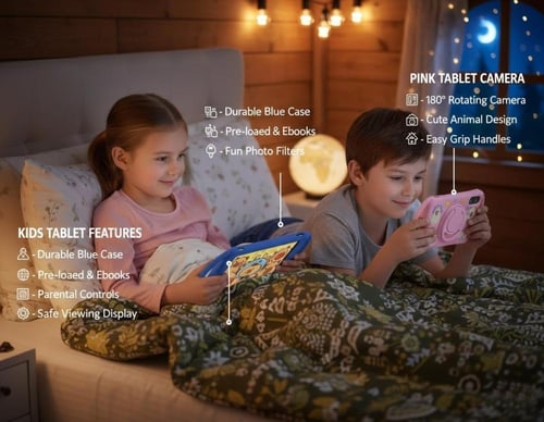 تابلت أطفال Oteeto TAB 8 بشاشة 8 بوصة – 2GB RAM –...