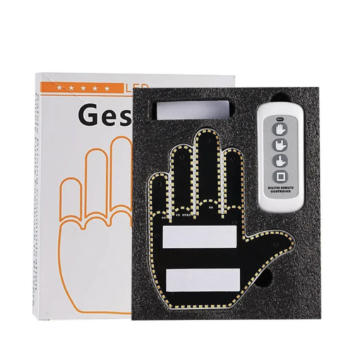 مصباح اشارة اصبع مضحك تحكم عن بعد , 3 خيارات إشارة...