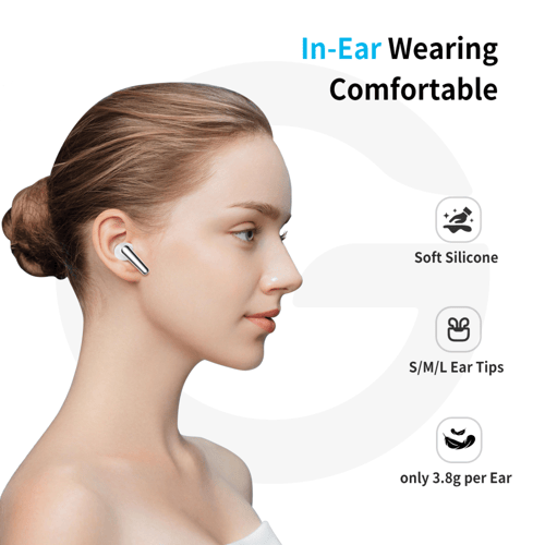 سماعة بلوتوث G-Tab X14 بإلغاء ضوضاء نشط ANC وميكرو...