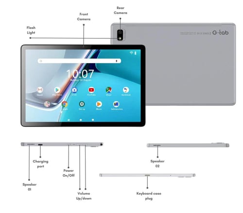 جي تاب G-Tab C30 - شاشة 10.1 بوصة، ذاكرة 128 جيجا،...