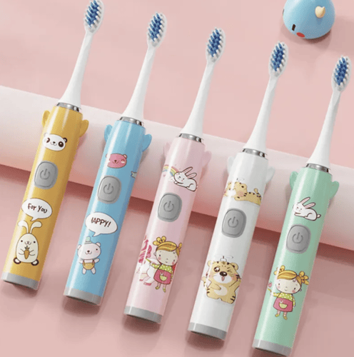 فرشاة أسنان ذكية للأطفال - كهربائية قابلة للشحن