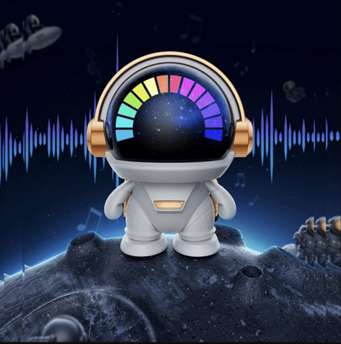 مكبر صوت سبيكر بلوتوث شكل رائدفضاء مع اضاءة RGB ,...