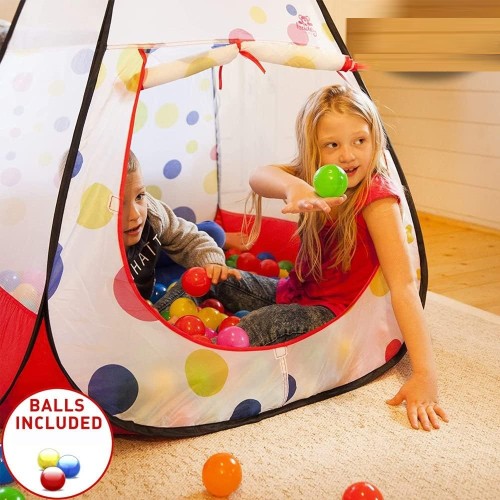 خيمة اللعب القابلة للطي مع 100 كرة ملونة مميزة , ب...