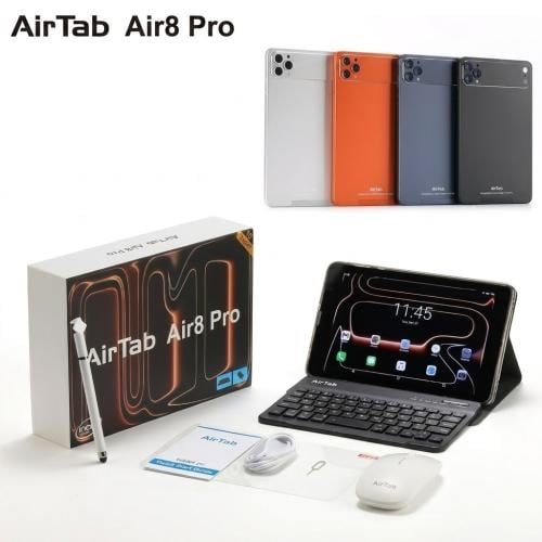 تابلت اير تاب Air8 Pro شاشة 8 إنش – 2GB+16GB – شريحتين 3G – مع كيبورد عربي وقلم لمس