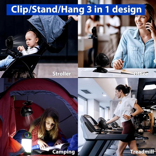 مروحة قابلة لإعادة الشحن تعمل بالبطارية - مروحة مك...