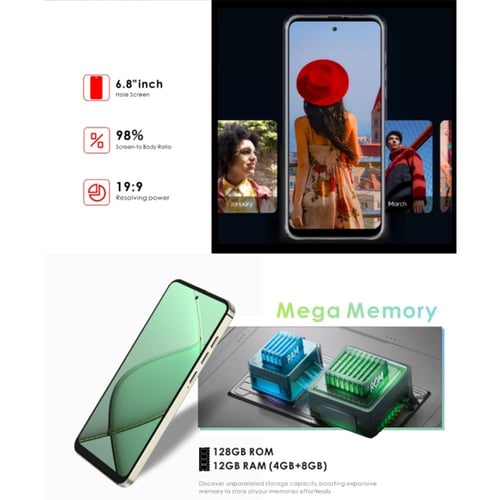 جوال Oale Note 40 بنظام Android 14 وشاشة 6.8 بوصة