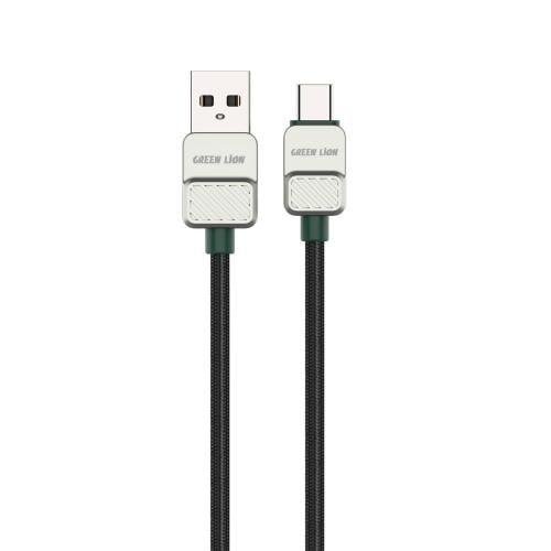 كابل USB A إلى Type-C من Green Lion مطلي كهربائيًا...