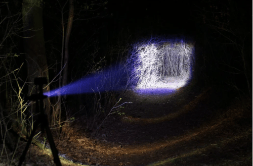 مصباح معدني كاشف فائق السطوعP160 , بطاريتن باستطاع...