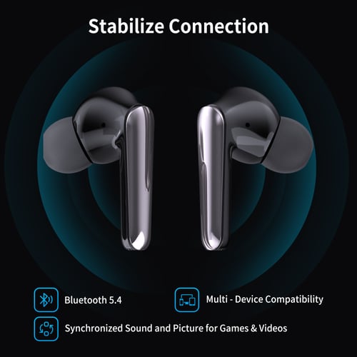 سماعة بلوتوث G-Tab X14 بإلغاء ضوضاء نشط ANC وميكرو...