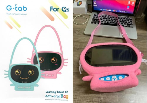 حقيبة قماش خاصة بتاب الأطفال جي تاب كيو 5