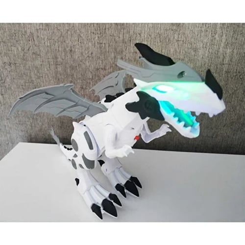 لعبة تنين ميكانيكية تعمل بالبطارية، ديناصور يمشي م...