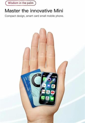 F8 برو ماكس ميني - هاتف محمول صغير 3G ثنائي الشريح...