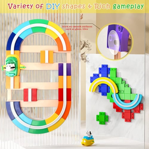 لعبة تصميم و تركيب مسار سباق السيارة ، 54 قطعة مع...