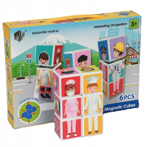 مكعبات تشكيل مغناطيسية ساعد طفلك على تعلم تكوين ال...