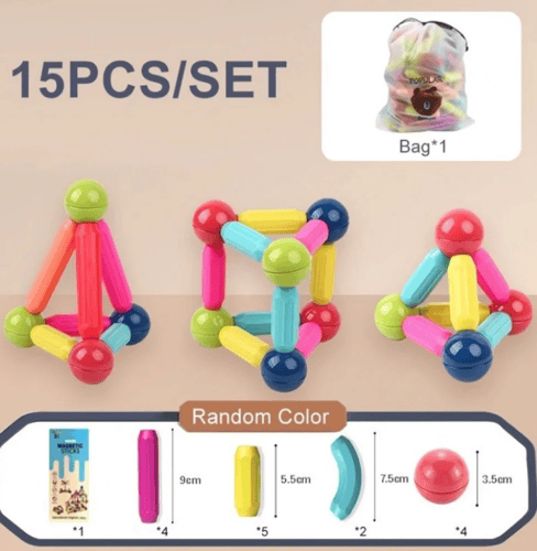 مجموعة مكعبات مغناطيسية ماغنتك ستيك 46 قطعة