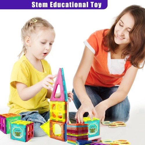 مكعبات بناء مغناطيسية للاطفال - 33 قطعة