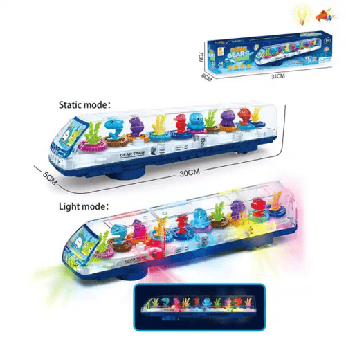 لعبة قطار المحيط بتصميم شفاف ودوران 360 درجة مع مو...