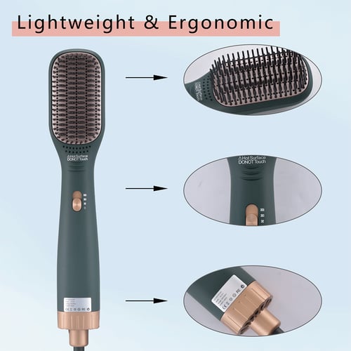 مجفف الشعر مع فرشاة الشعر المدمج , مشط فرد الشعر و...