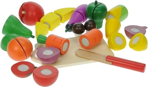 لعبة الفواكه والخضروات الخشبية 2