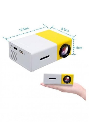 جهاز بروجيكتور بإضاءة LED مع جهاز تحكم عن بُعد أبي...