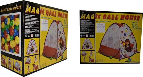 خيمة اللعب القابلة للطي مع 100 كرة ملونة مميزة , ب...