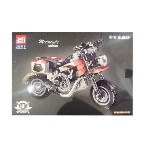 مجموعة مكعبات بناء الدراجات النارية