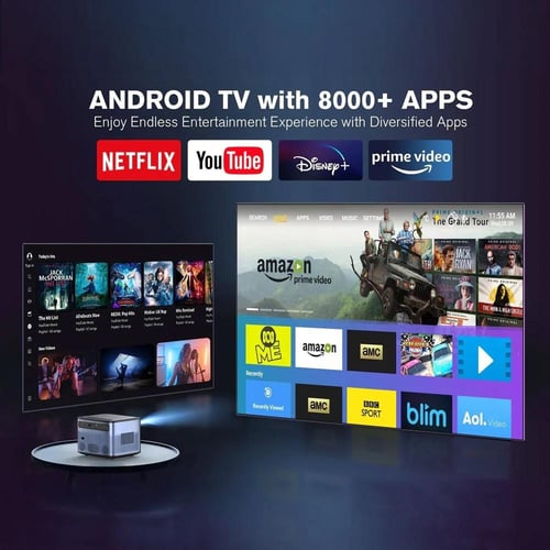 جهاز عرض VFOLK V8 Pro 4K WiFi Bluetooth Android