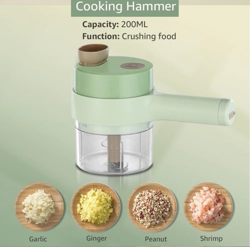 قطاعة الخضراوات و فرامة الثوم متعددة الوظائف اللاس...