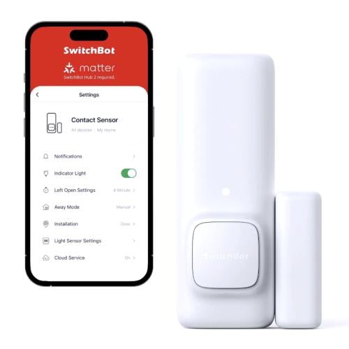 SwitchBot Contact Sensor - جهاز استشعار ذكي للأبوا...