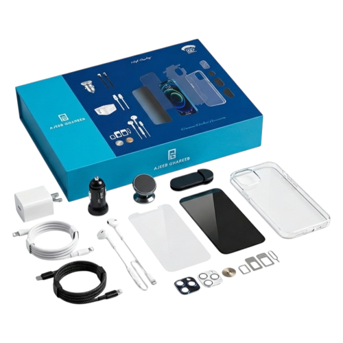 بكج حماية آيفون والملحقات المتكامل 13 في 1 | شواحن...