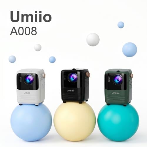 جهاز عرض أوميو Umiio A008 محمول ذكي بدقة 1080p أند...