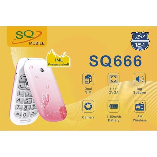 هاتف SQ666 القابل للطي – مثالي للأطفال