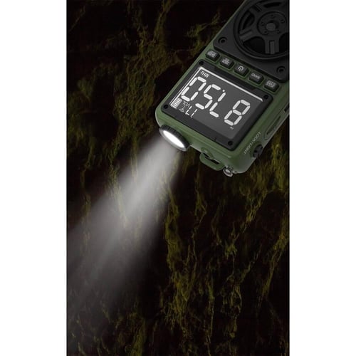 راديو محمول Green Lion Voyager | ضوء فلاش | مكبر ص...