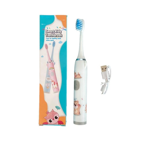 فرشاة أسنان ذكية للأطفال - كهربائية قابلة للشحن