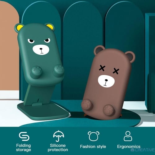 حامل هاتف لطيف قابل للطي للمكتب، عالمي لجميع الهوا...