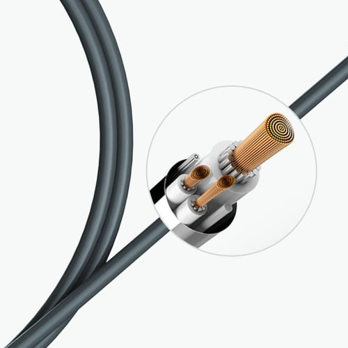 كابل شحن ومزامنة بيانات باور لاين بمنفذ مايكرو USB